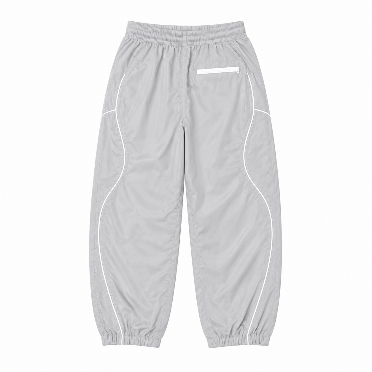 Ice grey windbreaker pants