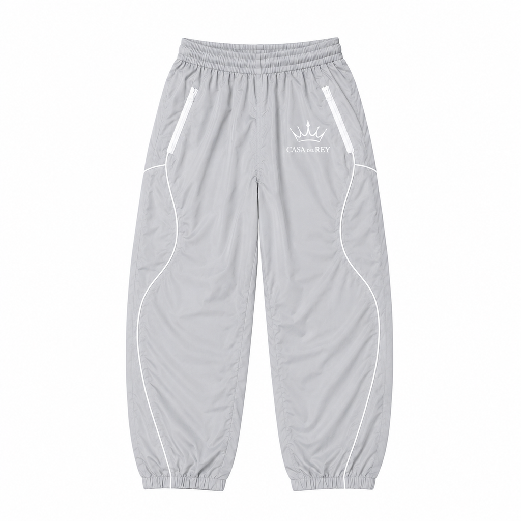 Ice grey windbreaker pants